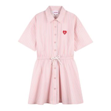 Hugo Boss COTTON STRIPED POPLIN SHIRT DRESS