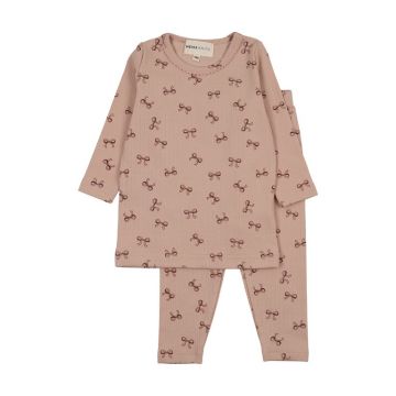 Mema KNits BOW PRINT 2-PIECE SET