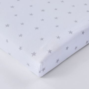 Petit Clair Star Printed Crib Sheet