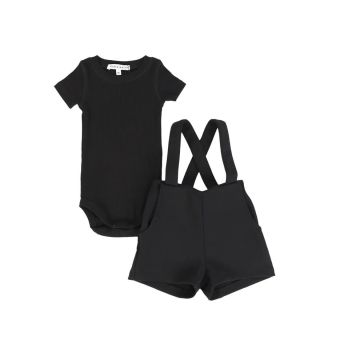 Little Parni Milano Overall Set Black