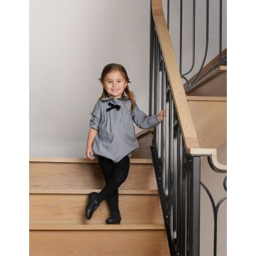 Velvette Label GREY PINSTRIPE ROMPER