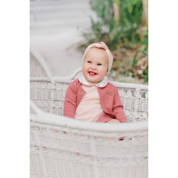 Ely's and Co Floral Embroidered Collar Knot Headband