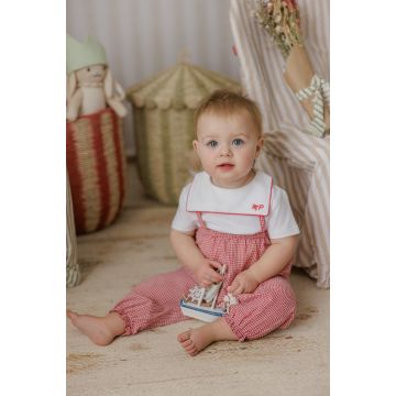 Pompomme GINGHAM LONG ROMPER