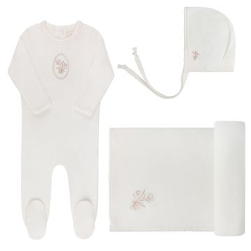Ely's and Co Velour Center Floral Take Me Home Set