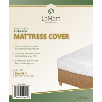 La Mart Mattress Cover-Camp/Daybed-Zipr-33x