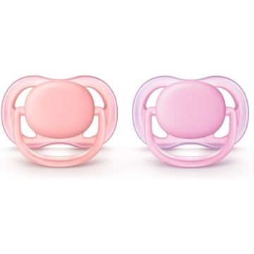 Avent Ultra Air Soother, 0-6 months, Girls, 2-pack