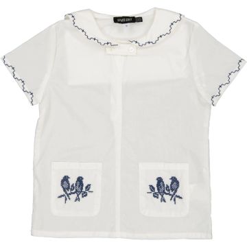 Space Grey Boy Sailor Style Top