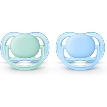 Avent Ultra Air Soother, 0-6 months, Boys, 2-pack
