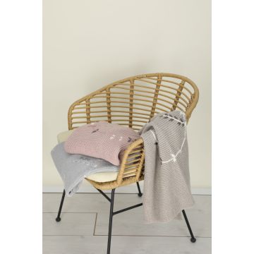 Inimini Soft Mauve Organic Blanket