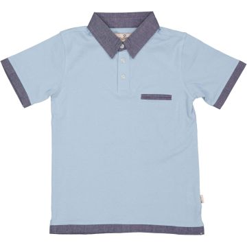 Leo & Zachary Boys Polo Shirt Light Blue
