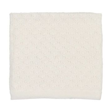 Mema Knits Pointelle Knit Blanket