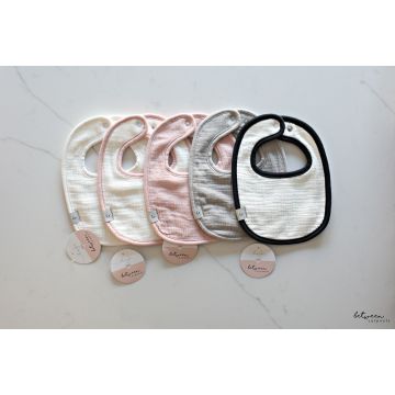 Lil Legs White Bib/Black Trim
