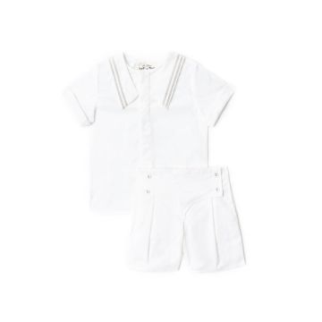 Bonjour Boys Sailor Collar Two-Piece Set 
