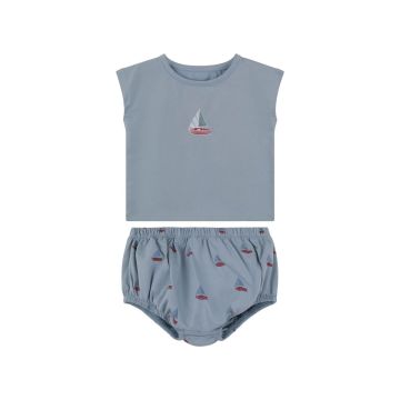 Tricot Boat Blue 2pc Set