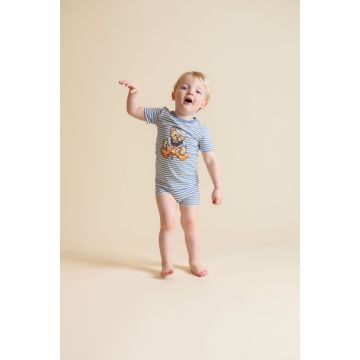 Phil & Phoebe Teddy Bear Striped T-shirt Set 