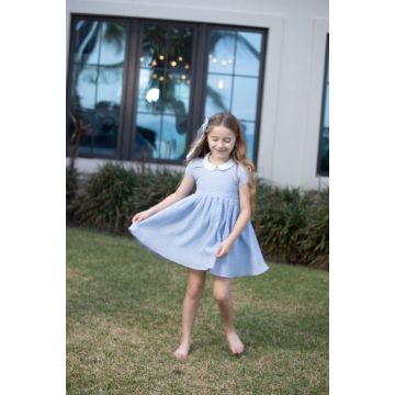 Coco Blanc Textured Jumper Blue