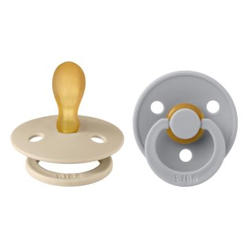 BIBS Colour 2 PACK Latex Symmetrical Vanilla/Cloud