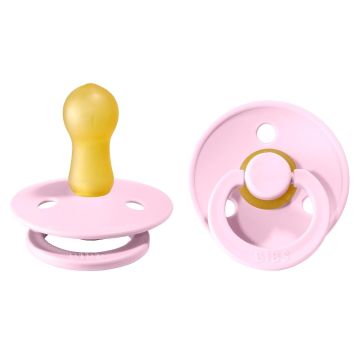 BIBS Colour 2 PACK Latex Baby Pink/Baby Pink