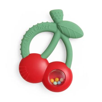 Itzy Ritzy Silicone Teether with Rattle Cherries