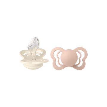 BIBS Couture 2 PACK Anatomical Silicone Ivory/Blush