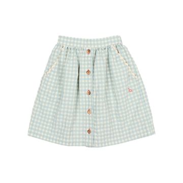 Buho GINGHAM MIDI SKIRT
