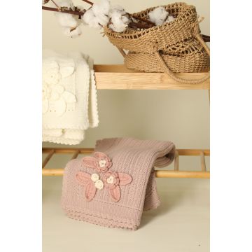 Inimini Soft Mauve Knit Blanket