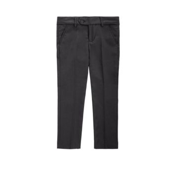 Charkole slim fit boys dress pant in black