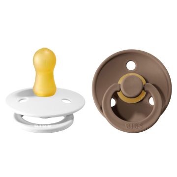 BIBS Colour 2 PACK Latex White/Dark Oak