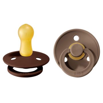 BIBS Colour 2 PACK Latex Mocha/Dark Oak