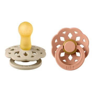 BIBS Boheme 2 PACK Latex Vanilla/Peach