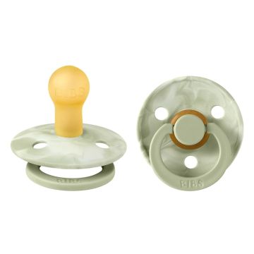 BIBS Colour Tie Dye 2 PACK Latex Sage Ivory / Sage Ivory