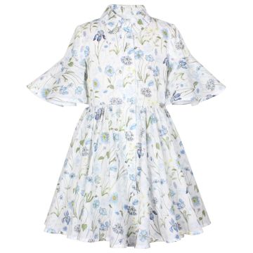 Jessie & James LITTLE SISTER DRESS Blue Meadow