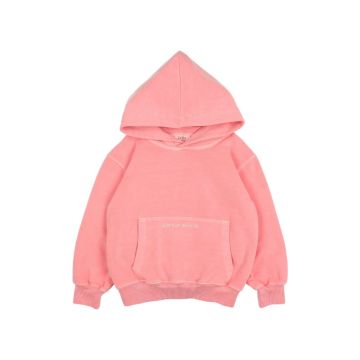 BUHO FLEECE HOODIE PEACH PINK