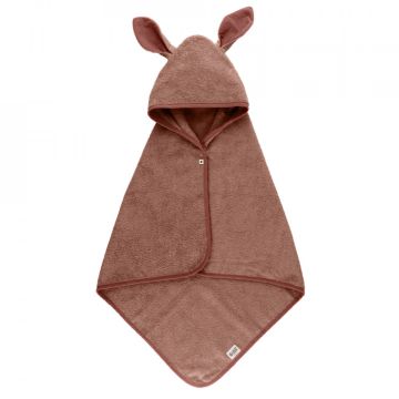 BIBS Kangaroo Hoodie Towel Baby Woodchuck