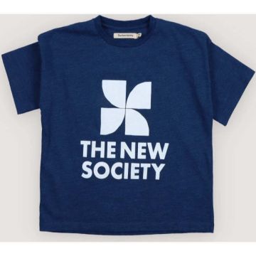 The New Society TNS Logo T-Shirt Indigo Denim