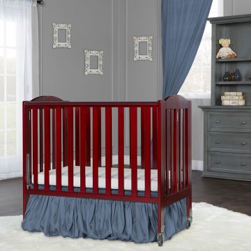 Dream On Me 2 in 1 Folding, Birch Portable Crib