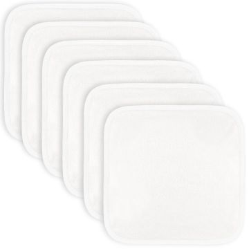 Comfy Cubs Organic Bamboo Baby Washcloths white trim
