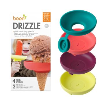Boon Drizzle Popsicle and Ice Cream Cone Holder, 4 pk