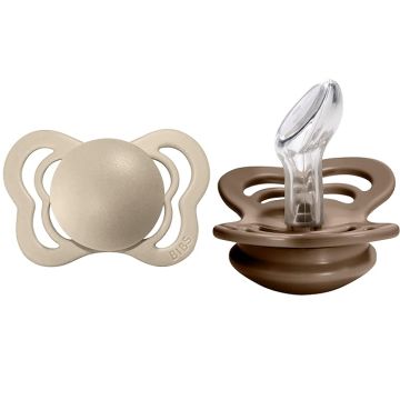 BIBS Couture 2 PACK Anatomical Silicone Dark Oak / Vanilla