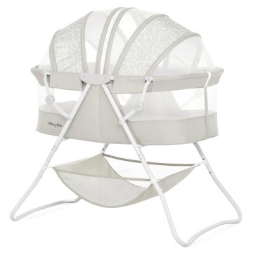 Dream On Me Karley Plus Portable Quick Fold Bassinet with Removable Canopy