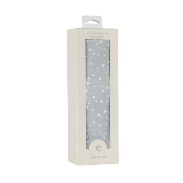Elys and Co Single Pack Muslin Swaddles - Ditsy Star