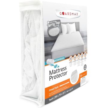 Guardmax Waterproof Terry Top Mattress Protector Twin-39"