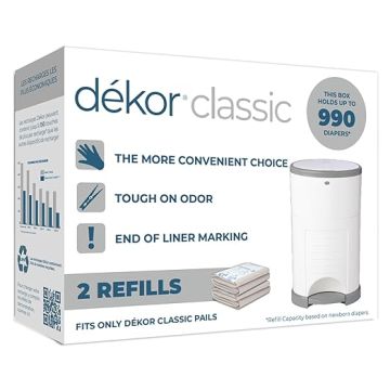 Dekor Classic Diaper Pail Refills 2 Pack