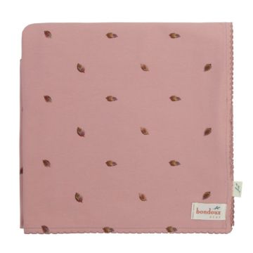 Bondoux Leaf Print Blanket