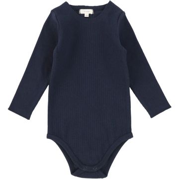 Lil Legs Ribbed Crewneck Onesie Navy