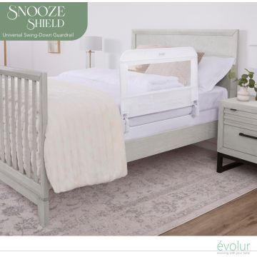 Evolur Snooze Shield Universal Swing-Down Guard Rail