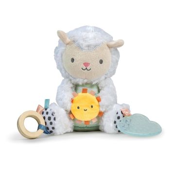 Ingenuity Calm Springs Plush Activity Pal BPA-Free Cloud Teether, Multi-Texture Fabrics, Sheppy