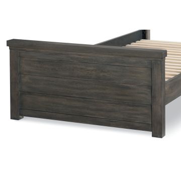 Legacy Classic Kids Bunkhouse Louvered Panel Footboards w/Slat Roll, Twin 3/3, Full 4/6 and Queen 5/0 Aged Barnwood