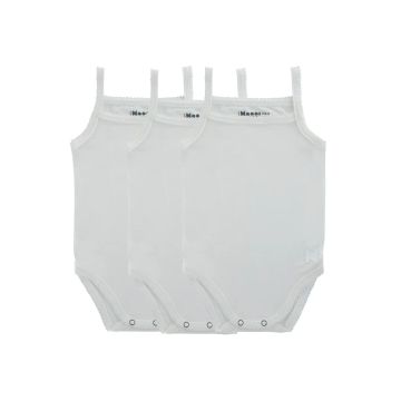 Noggi Bamboo Cotton White Girl Undershirts