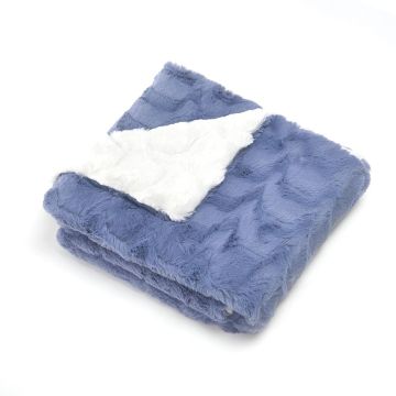 Cuddle Cookie Super Cozy Zig-Zag Fur Blanket
